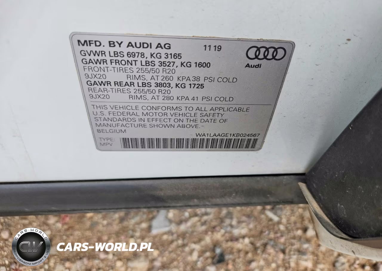 2019 Audi E-Tron Premium Plus VIN:WA1LAAGE1KB024567 - 12