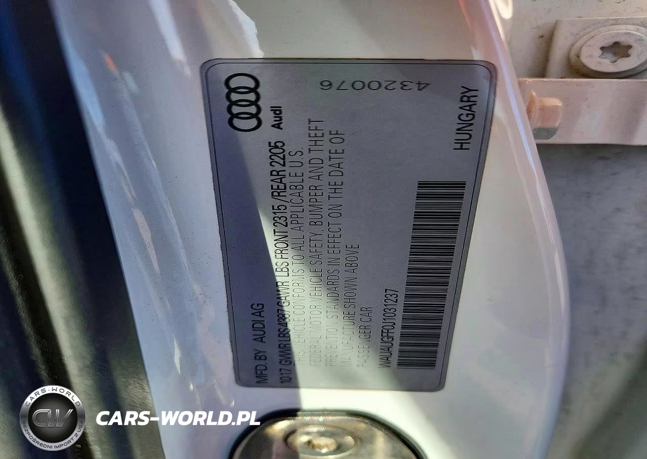 2018 Audi A3 Premium VIN:WAUAUGFF0J1031237 - 12
