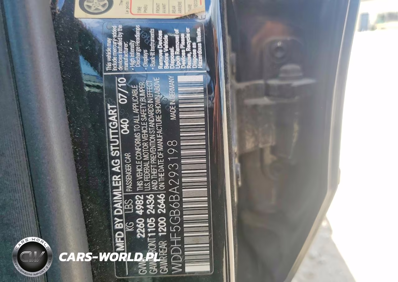 2011 Mercedes-Benz E 350 VIN:WDDHF5GB6BA293198 - 12
