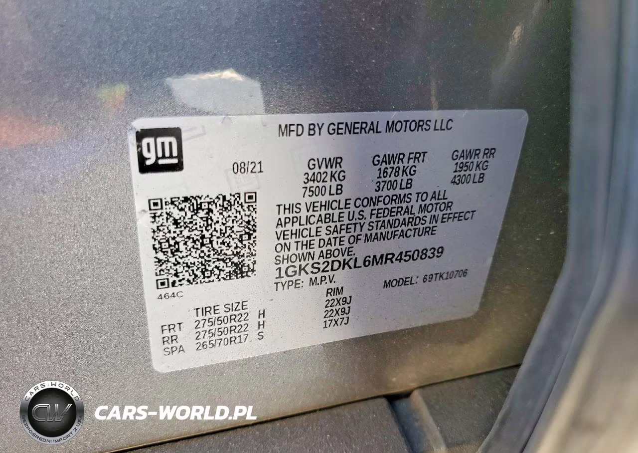 2021 GMC Yukon Denali VIN:1GKS2DKL6MR450839 - 13