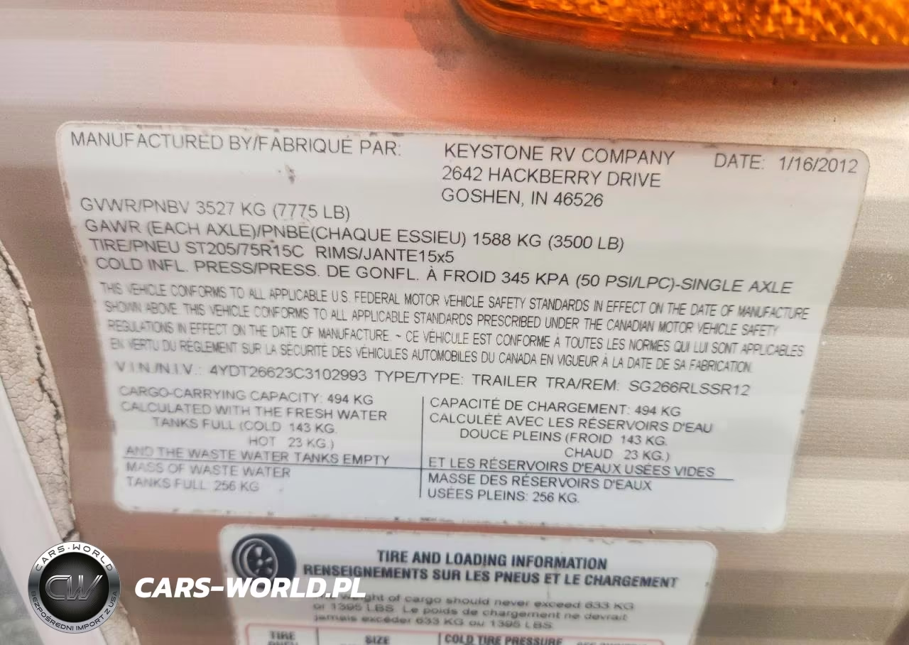 2012 Keystone Springdale Camper VIN:4YDT26623C3102993 - 10