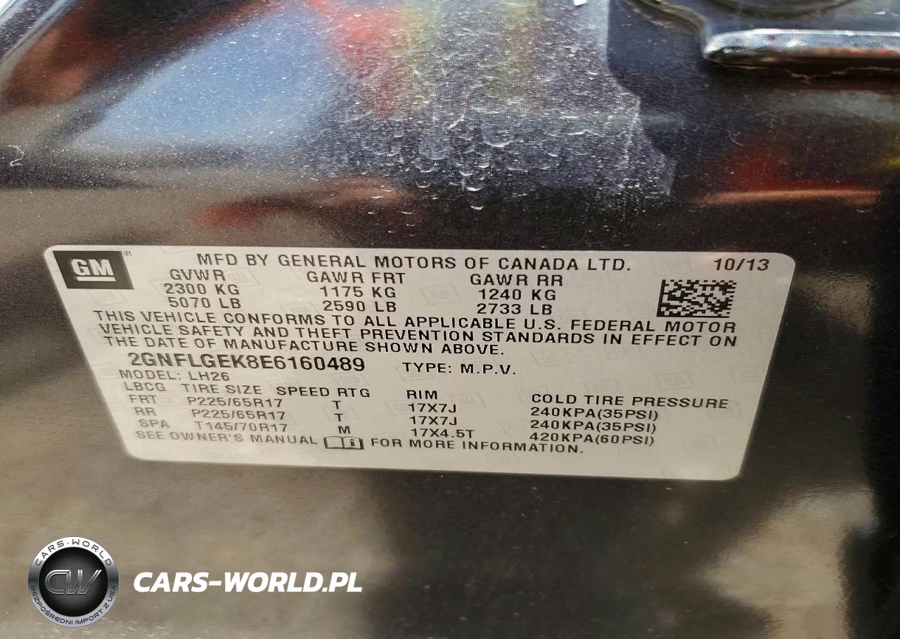 2014 Chevrolet Equinox Lt VIN:2GNFLGEK8E6160489 - 12