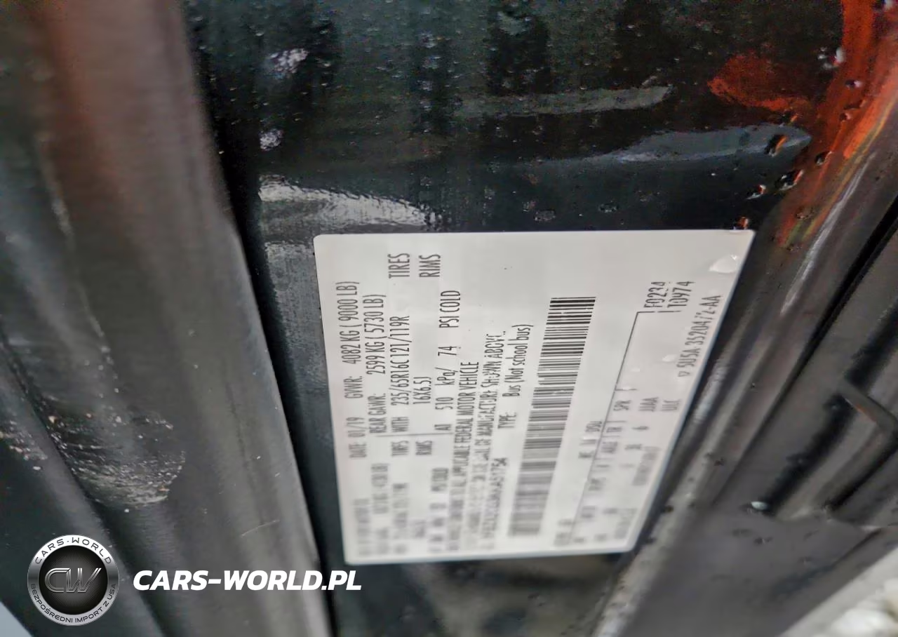 2019 Ford Transit T-350 VIN:1FBZX2CG3KKA51754 - 13