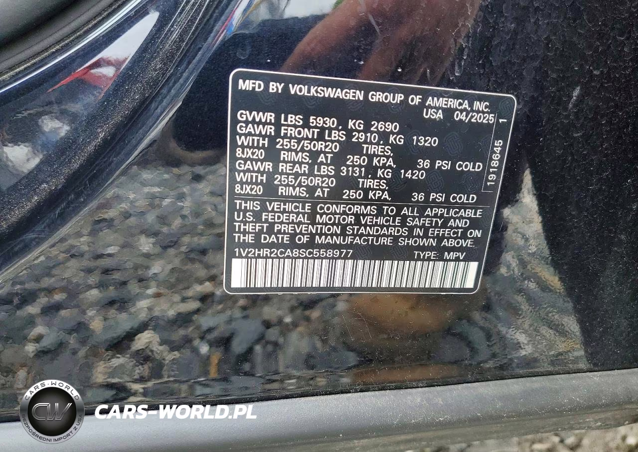 2025 Volkswagen Atlas Se VIN:1V2HR2CA8SC558977 - 13