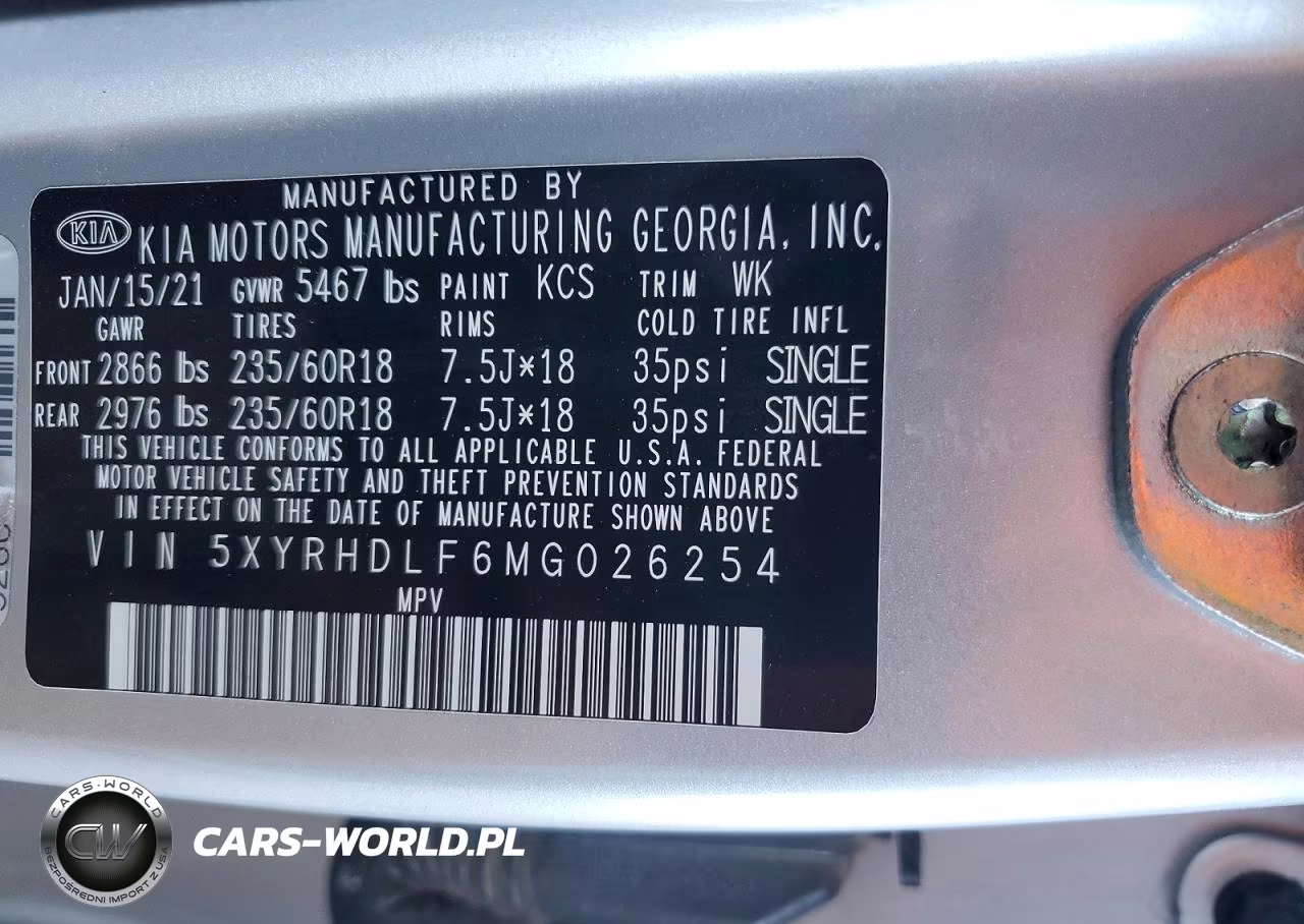 2021 Kia Sorento Ex VIN:5XYRHDLF6MG026254 - 14