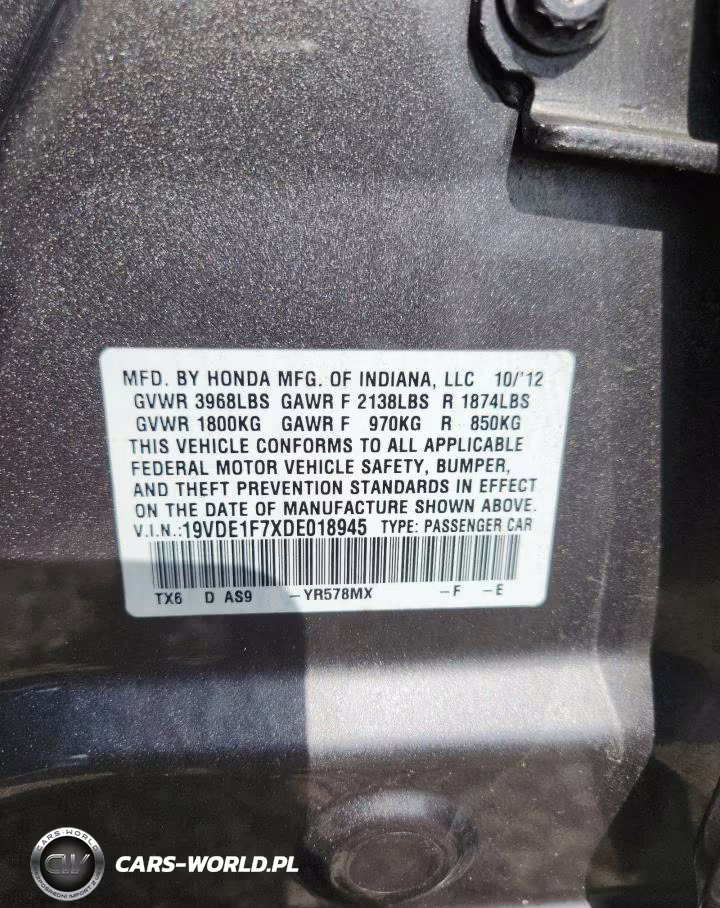 2013 Acura Ilx 20 Tech VIN:19VDE1F7XDE018945 - 12