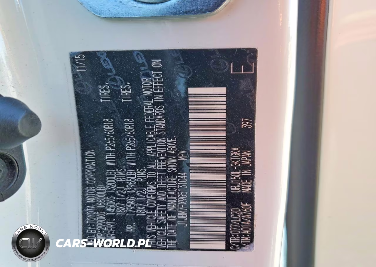 2016 Lexus Gx 460 VIN:JTJBM7FX9G5131044 - 13