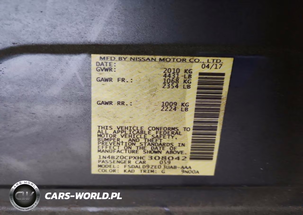 2017 Nissan Leaf Sv VIN:1N4BZ0CPXHC308042 - 12