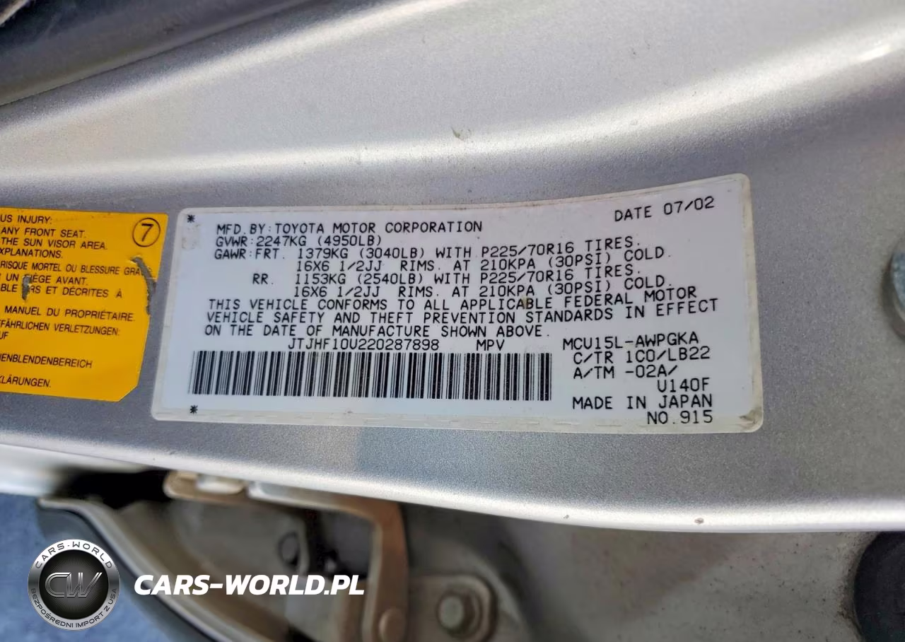 2002 Lexus Rx 300 VIN:JTJHF10U220287898 - 14