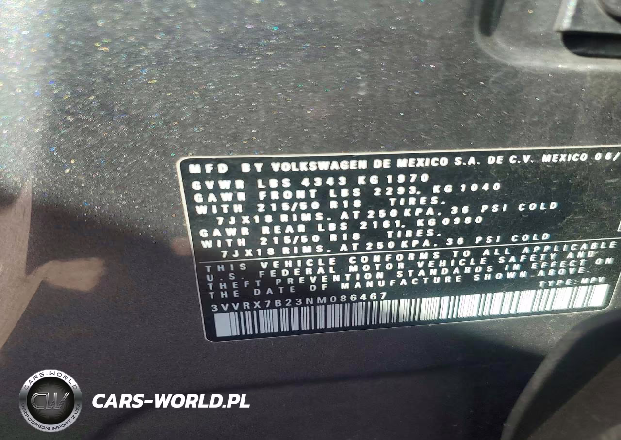 2022 Volkswagen Taos Se VIN:3VVRX7B23NM086467 - 13