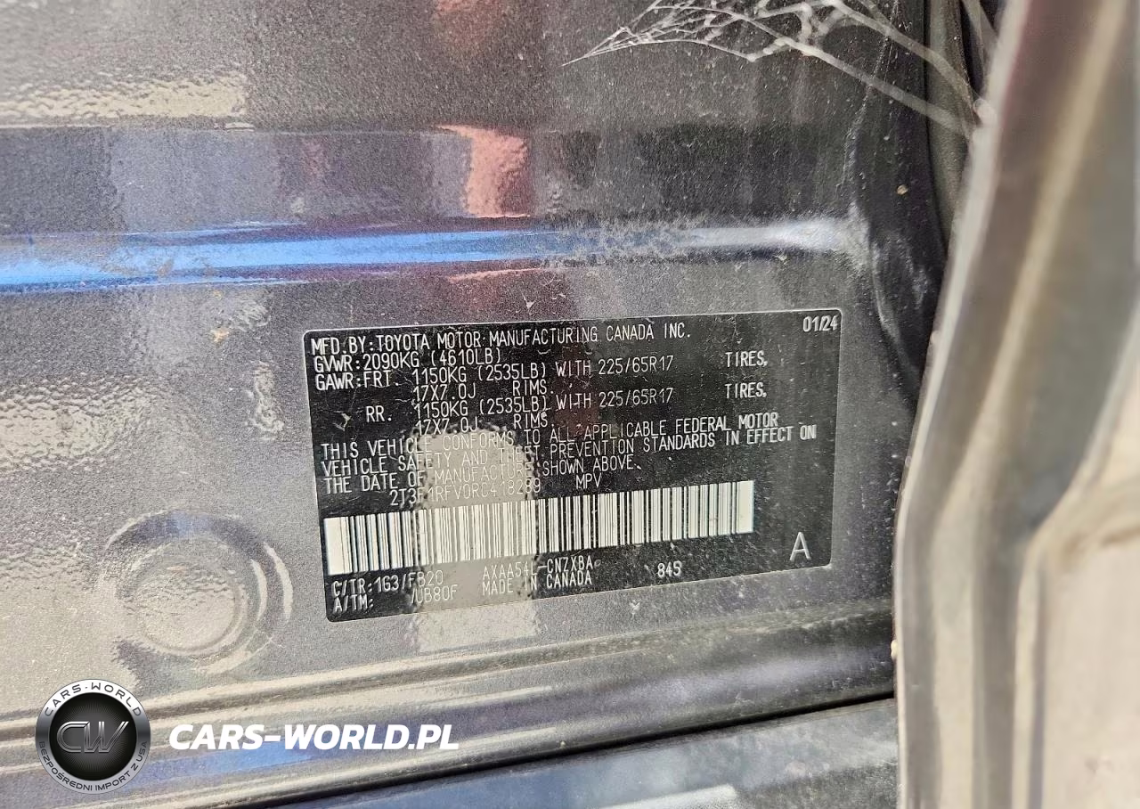 2024 Toyota Rav4 Le VIN:2T3F1RFV0RC418289 - 13