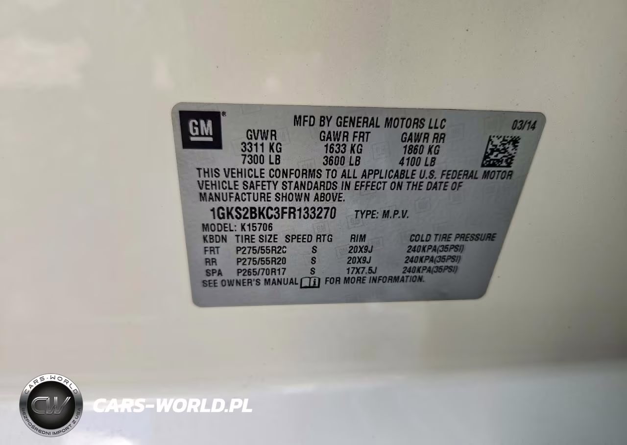 2015 GMC Yukon Slt VIN:1GKS2BKC3FR133270 - 13