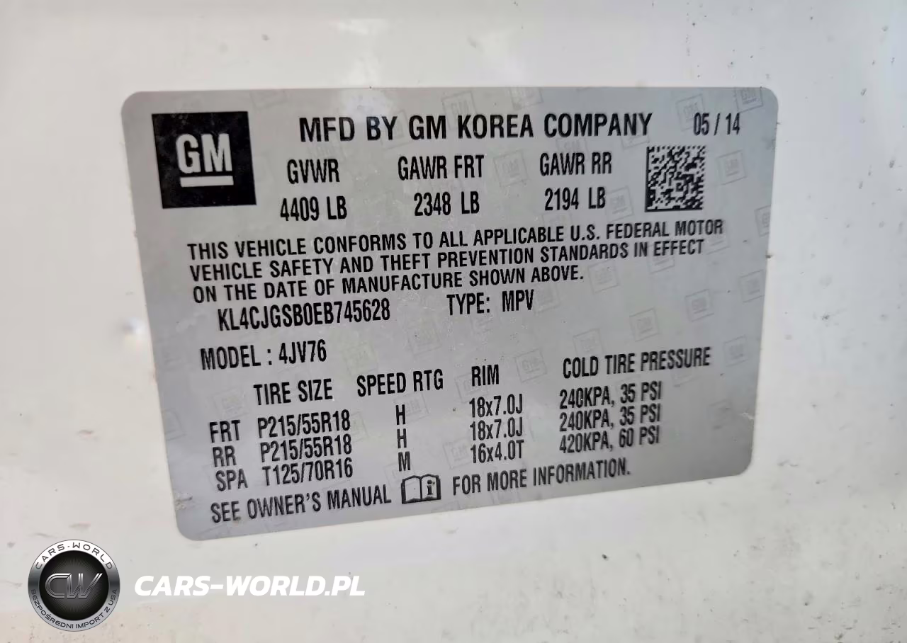 2014 Buick Encore VIN:KL4CJGSB0EB745628 - 12