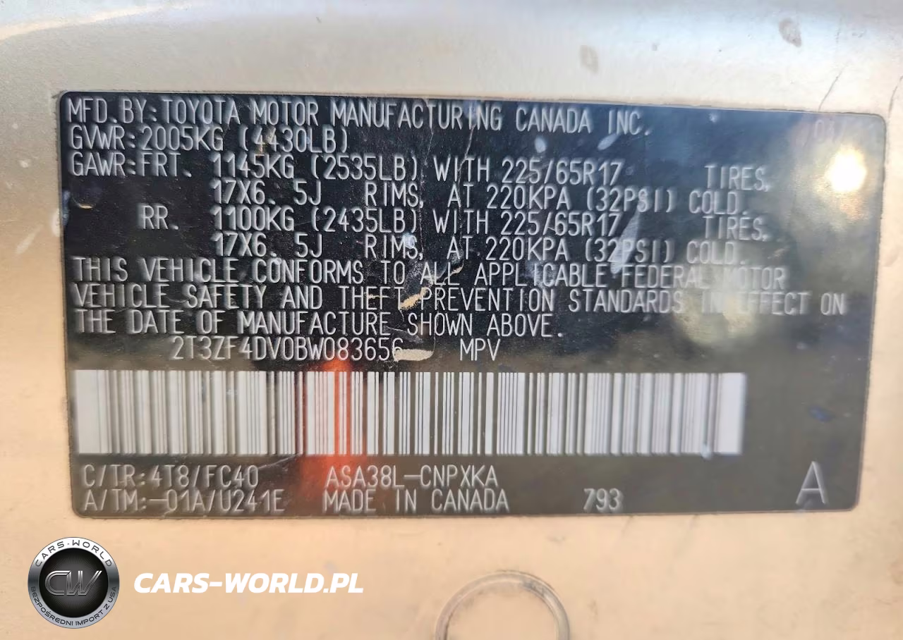 2011 Toyota Rav4 Base VIN:2T3ZF4DV0BW083656 - 12