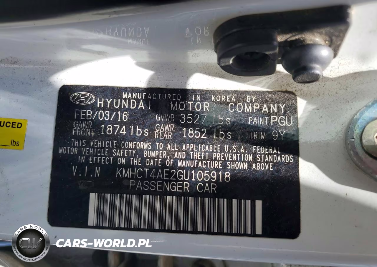 2016 Hyundai Accent Se VIN:KMHCT4AE2GU105918 - 12