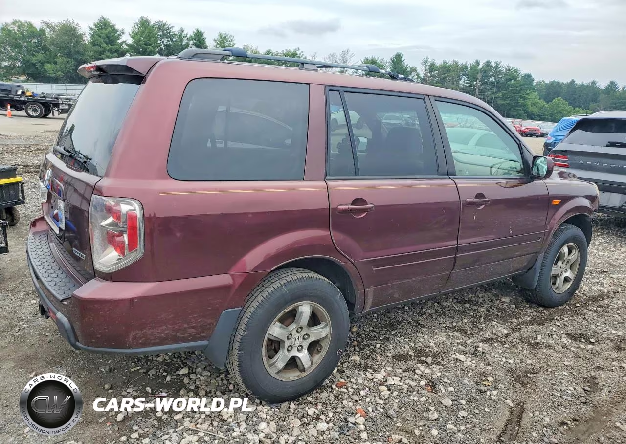 2007 Honda Pilot Exl VIN:5FNYF18797B006707 - 3
