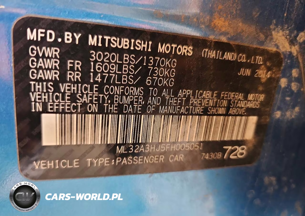 2015 Mitsubishi Mirage De VIN:ML32A3HJ5FH005051 - 13