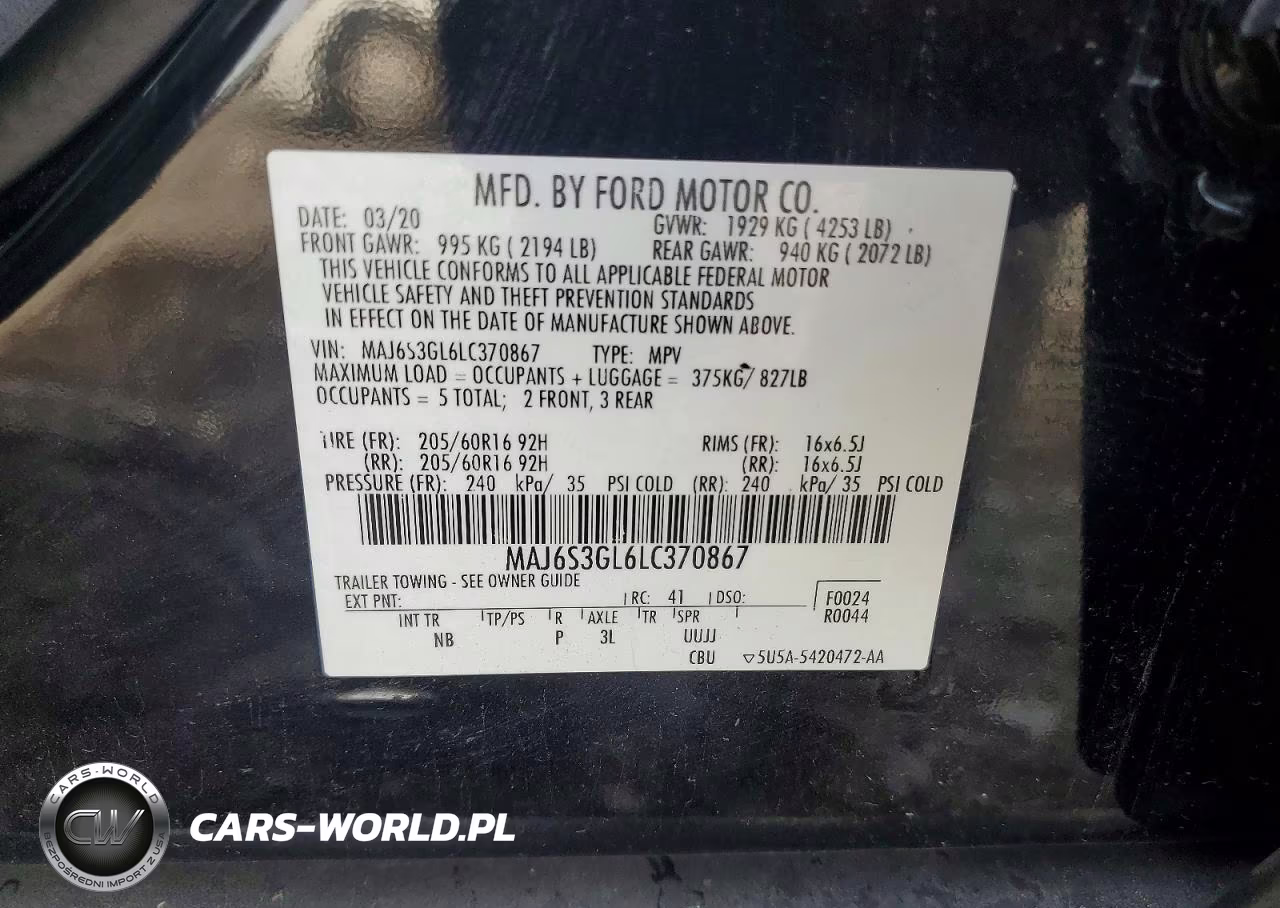 2020 Ford Ecosport Se VIN:MAJ6S3GL6LC370867 - 12