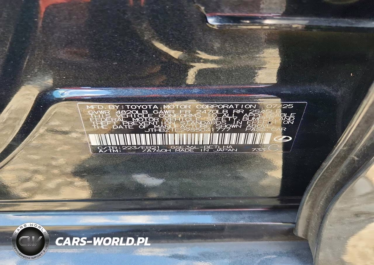 2025 Lexus Is 350 F Sport Design VIN:JTHBZ1E29S5041777 - 12