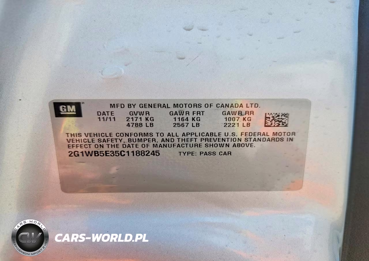 2012 Chevrolet Impala Lt VIN:2G1WB5E35C1188245 - 12