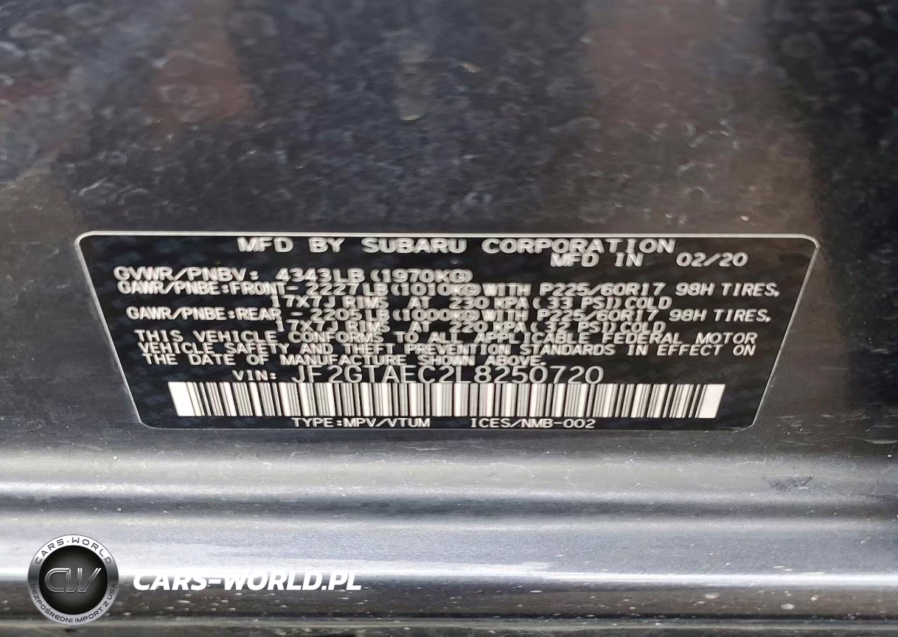 2020 Subaru Crosstrek Premium VIN:JF2GTAEC2L8250720 - 12