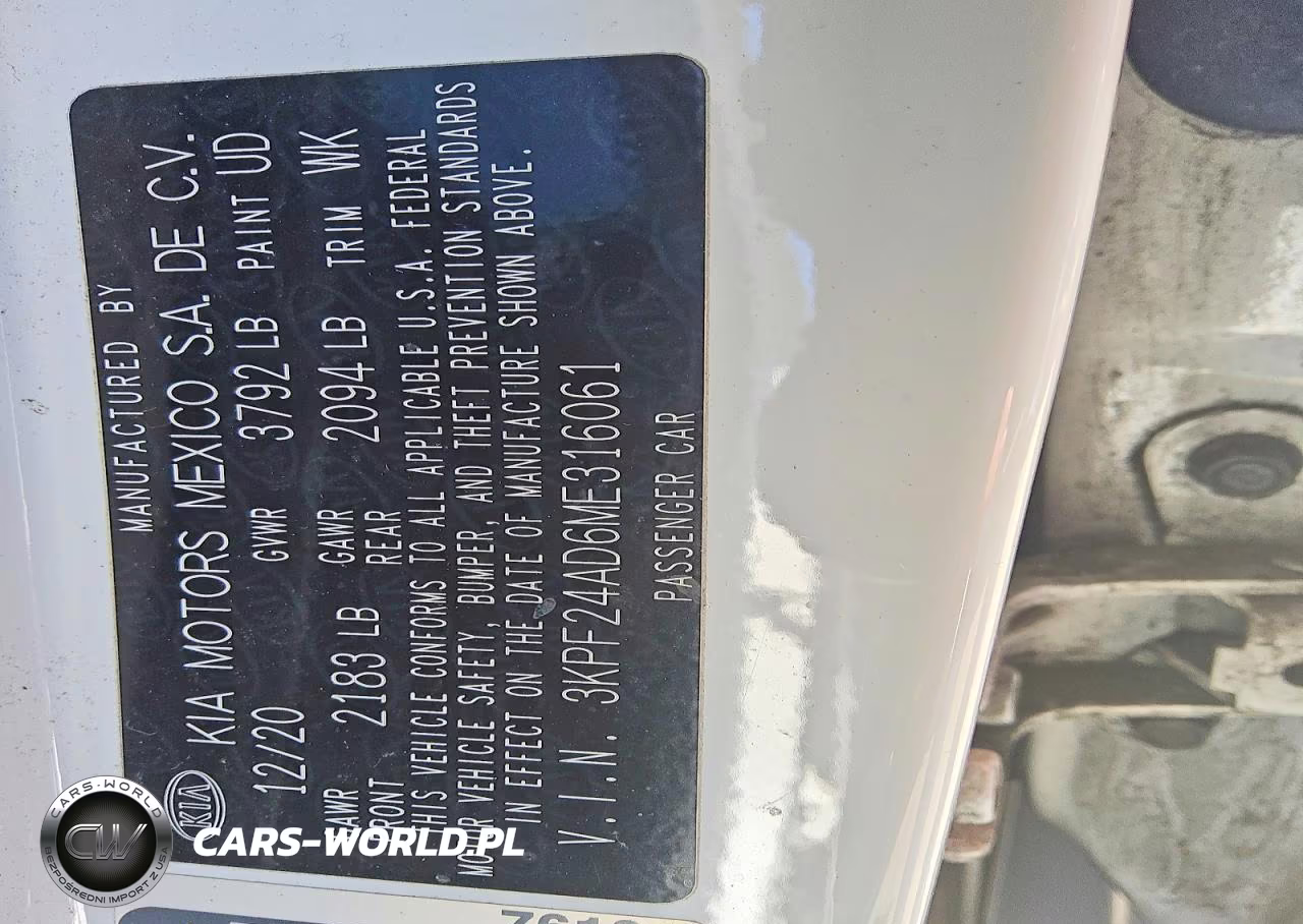 2021 Kia Forte Lxs VIN:3KPF24AD6ME316061 - 12