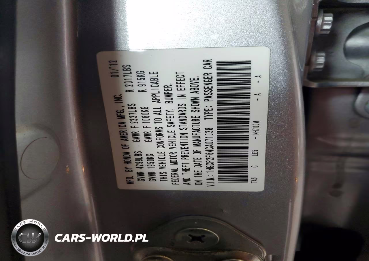 2012 Honda Accord Se VIN:1HGCP2F64CA071038 - 12