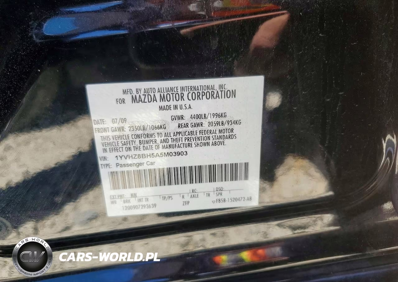 2010 Mazda 6 I VIN:1YVHZ8BH5A5M03903 - 12