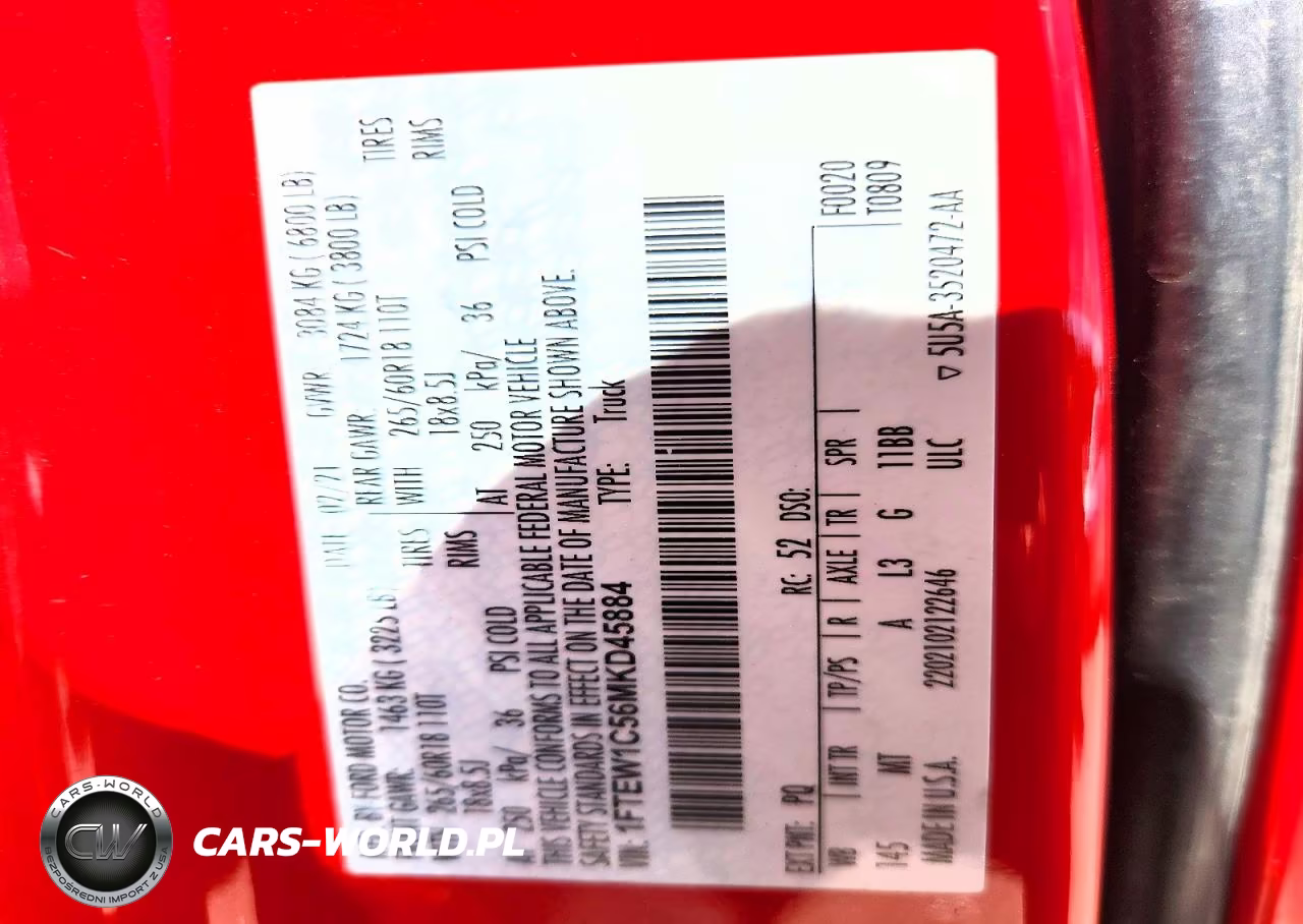 2021 Ford F150 Supercrew VIN:1FTEW1C56MKD45884 - 12
