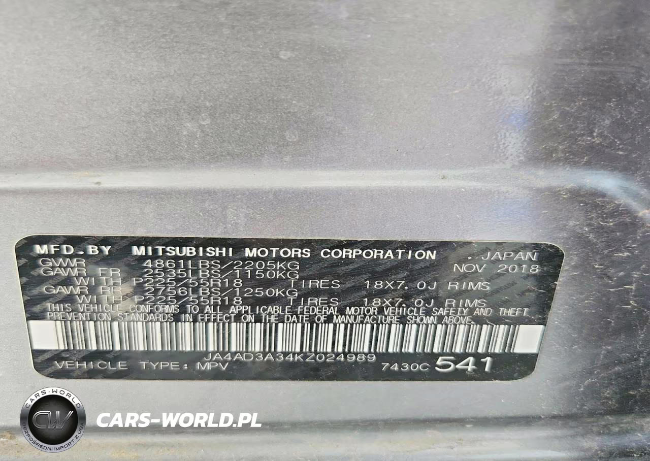 2019 Mitsubishi Outlander Se VIN:JA4AD3A34KZ024989 - 13