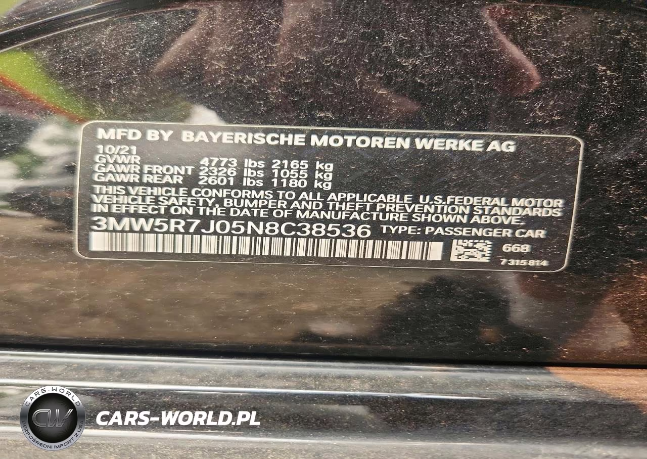 2022 BMW 330Xi VIN:3MW5R7J05N8C38536 - 12