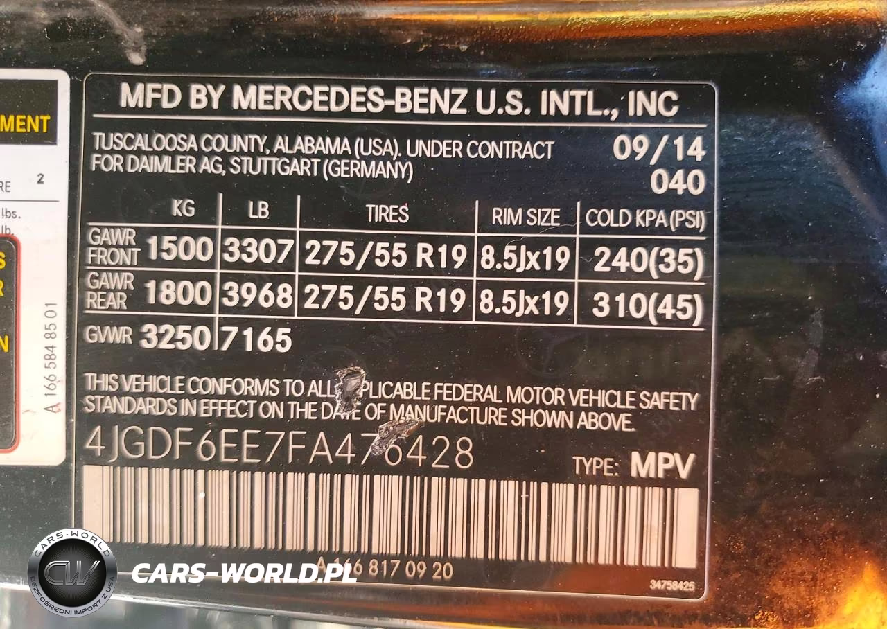 2015 Mercedes-Benz Gl 450 4Matic VIN:4JGDF6EE7FA476428 - 13