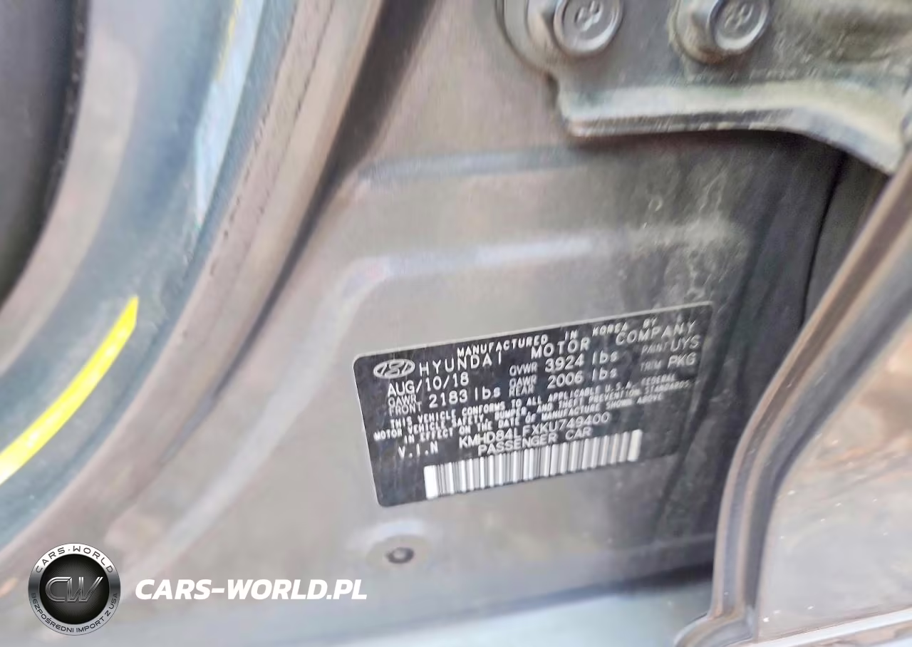 2019 Hyundai Elantra Sel VIN:KMHD84LFXKU749400 - 13