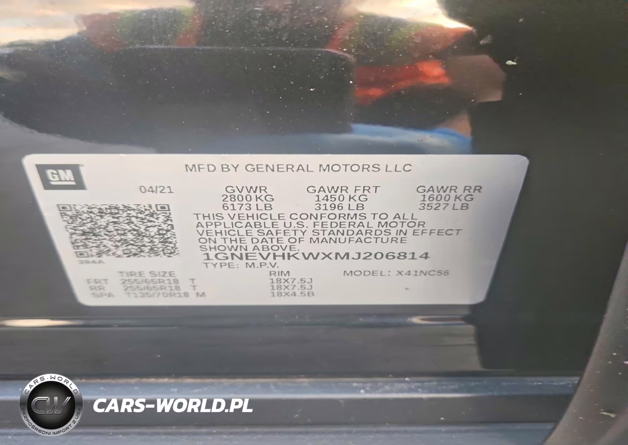 2021 Chevrolet Traverse Lt VIN:1GNEVHKWXMJ206814 - 13
