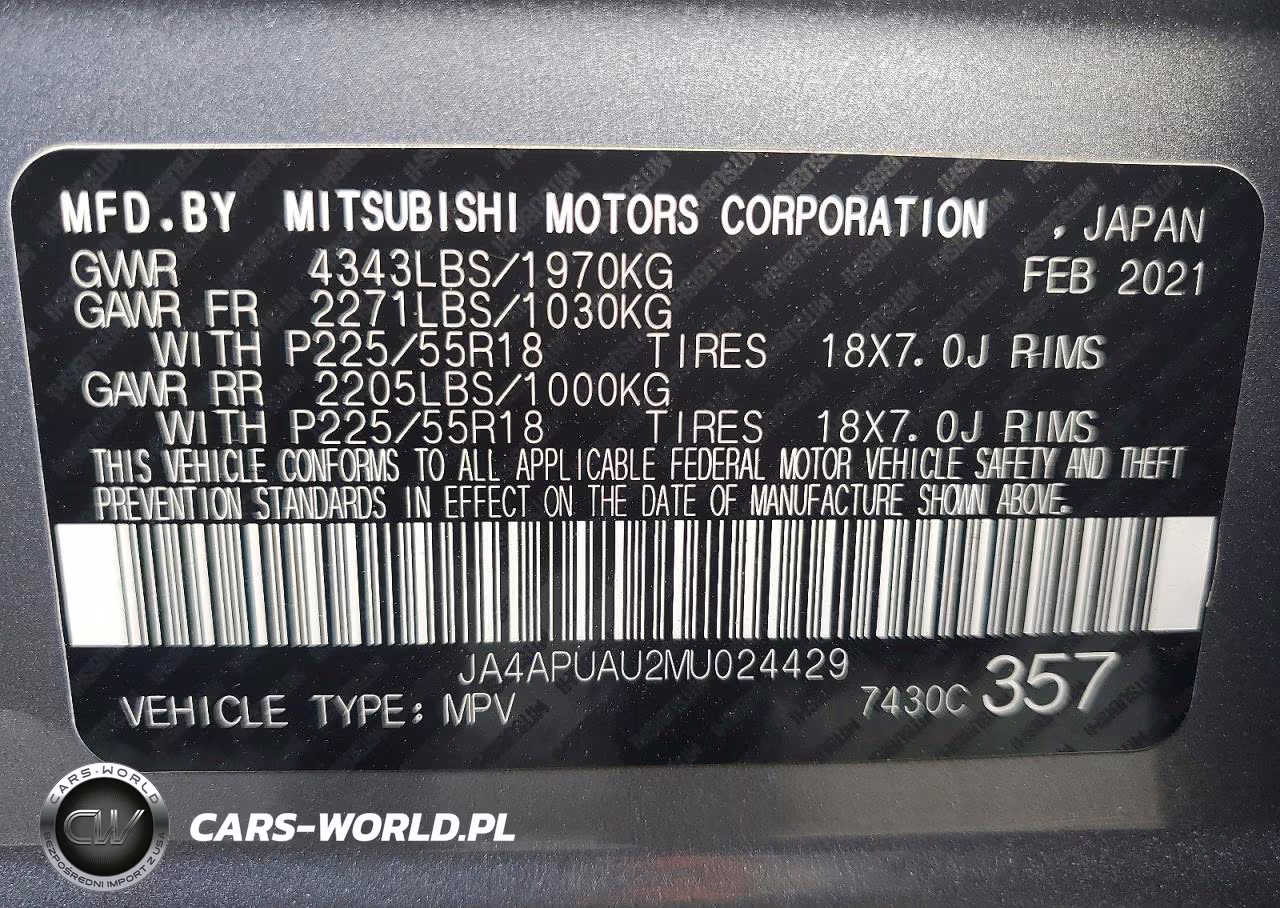 2021 Mitsubishi Outlander Sport Es VIN:JA4APUAU2MU024429 - 13