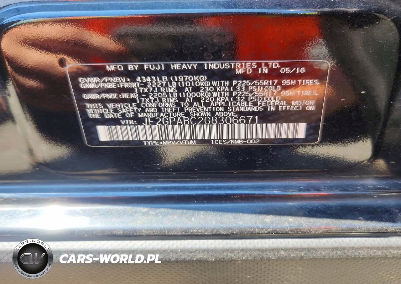 2016 Subaru Crosstrek Premium VIN:JF2GPABC2G8306671 - 14