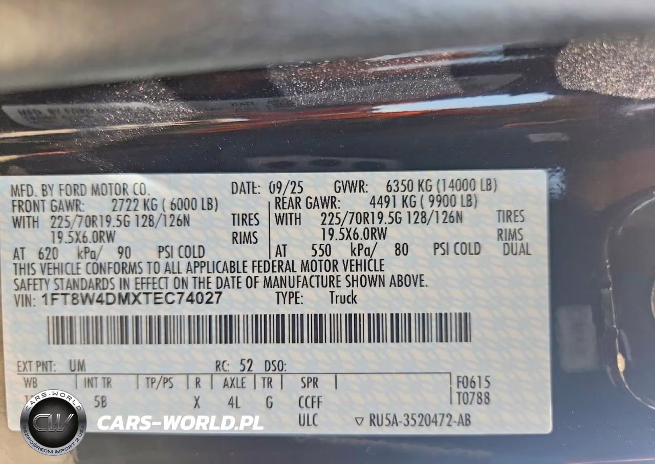 2026 Ford F450 Super Duty VIN:1FT8W4DMXTEC74027 - 13