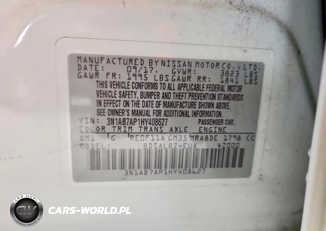 2017 Nissan Sentra S VIN:3N1AB7AP1HY408627 - 12