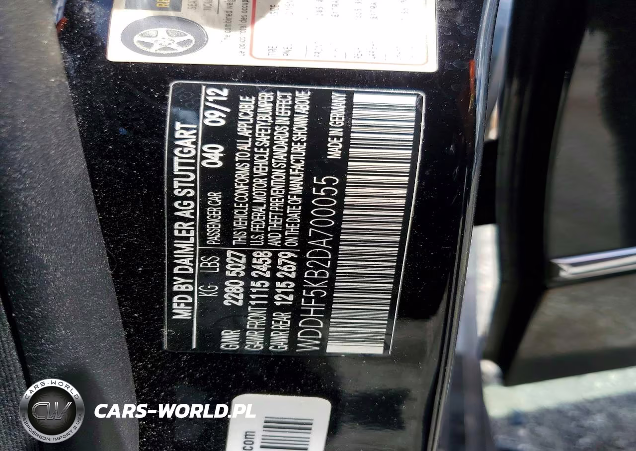 2013 Mercedes-Benz E 350 VIN:WDDHF5KB2DA700055 - 12