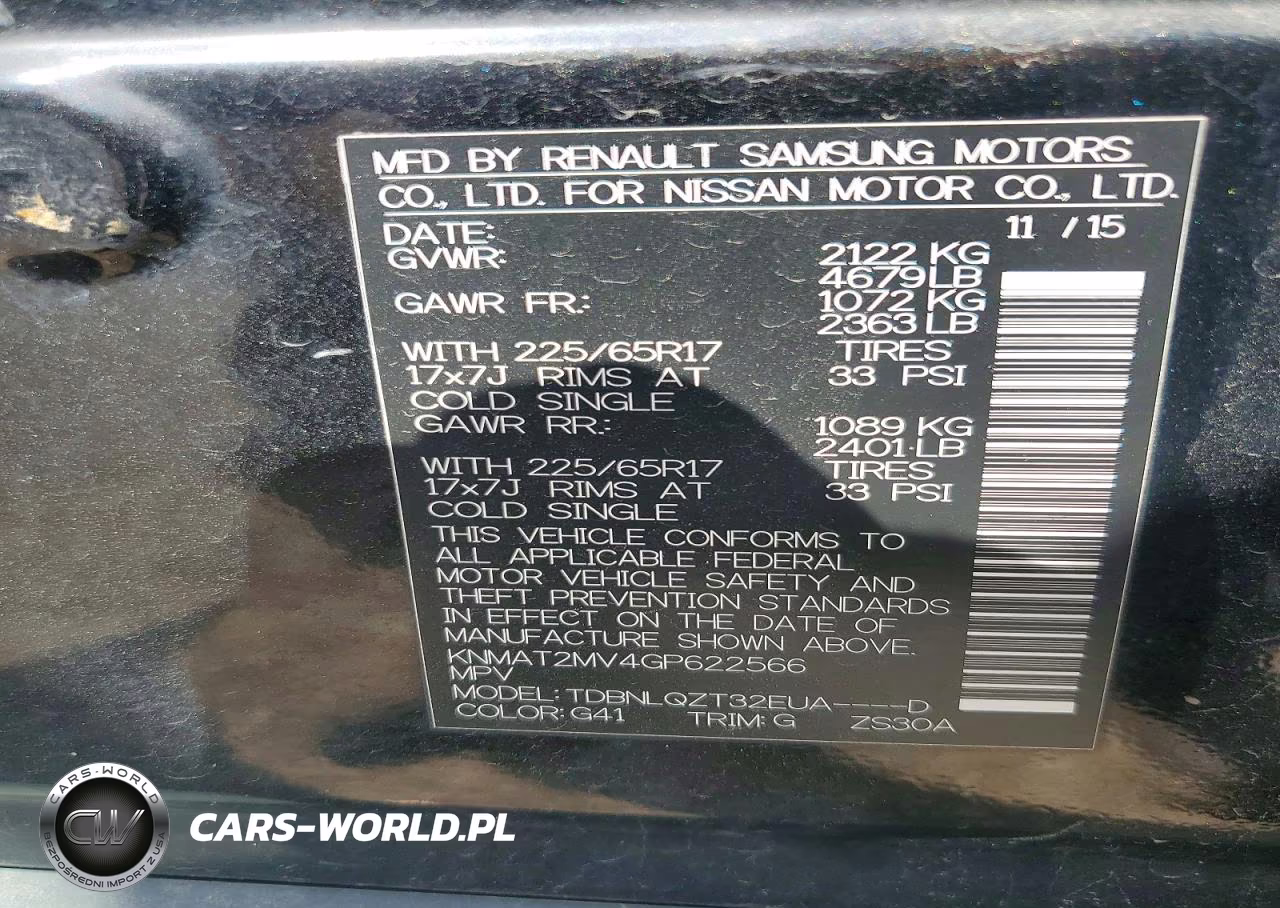 2016 Nissan Rogue Sv VIN:KNMAT2MV4GP622566 - 13