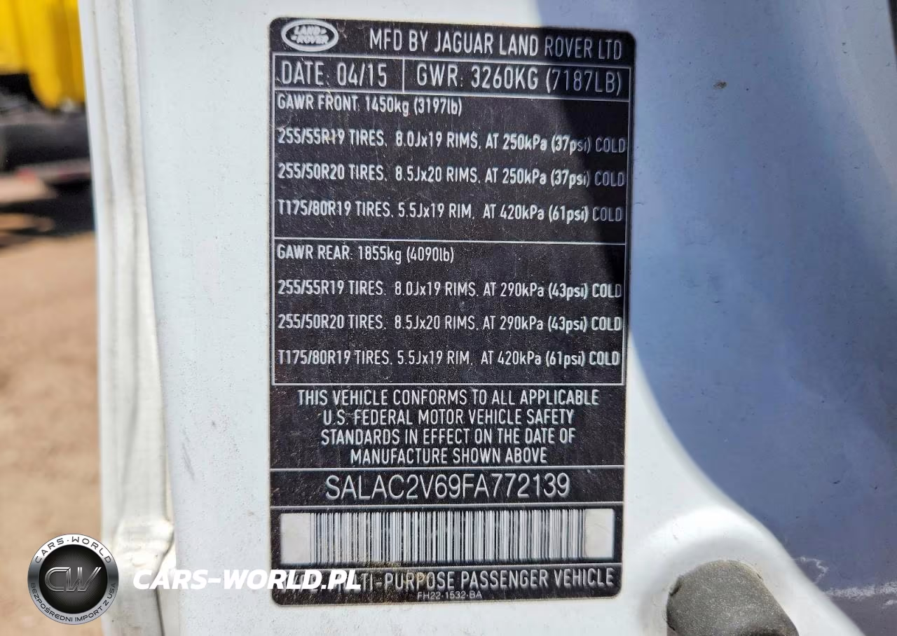 2015 Land Rover Lr4 VIN:SALAC2V69FA772139 - 13