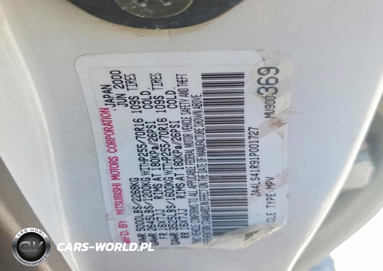 2001 Mitsubishi Montero Sport Limited VIN:JA4LS41R91P001727 - 12