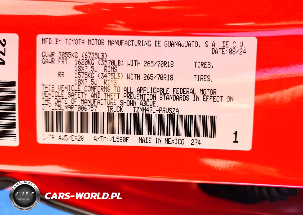 2024 Toyota Tacoma Trd Off-Road Hv VIN:3TYLC5LN9RT006757 - 13