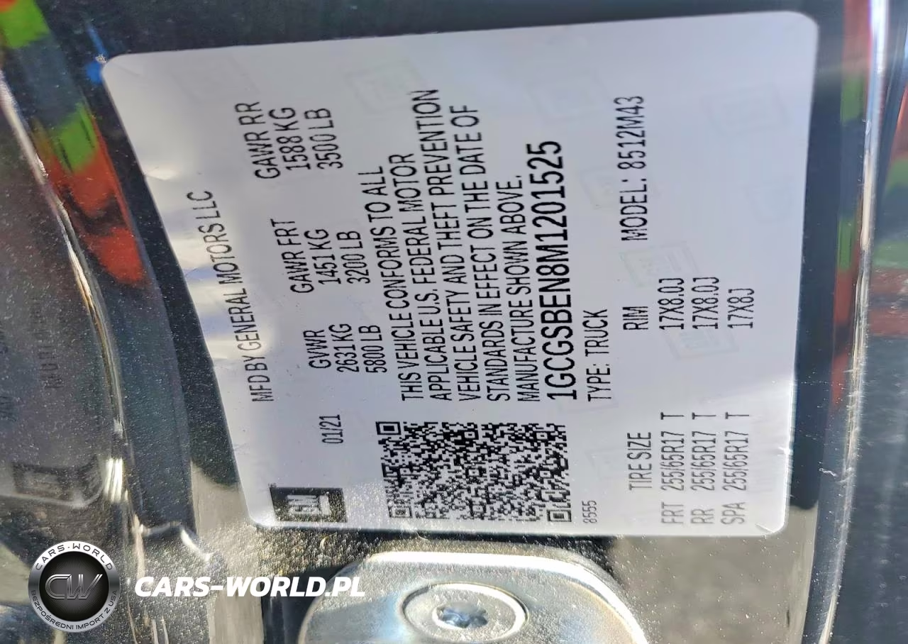 2021 Chevrolet Colorado VIN:1GCGSBEN8M1201525 - 12