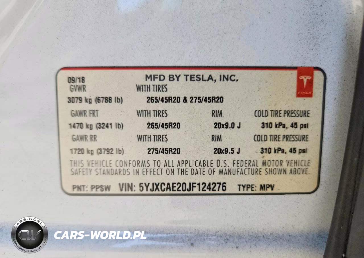 2018 Tesla Model X VIN:5YJXCAE20JF124276 - 13