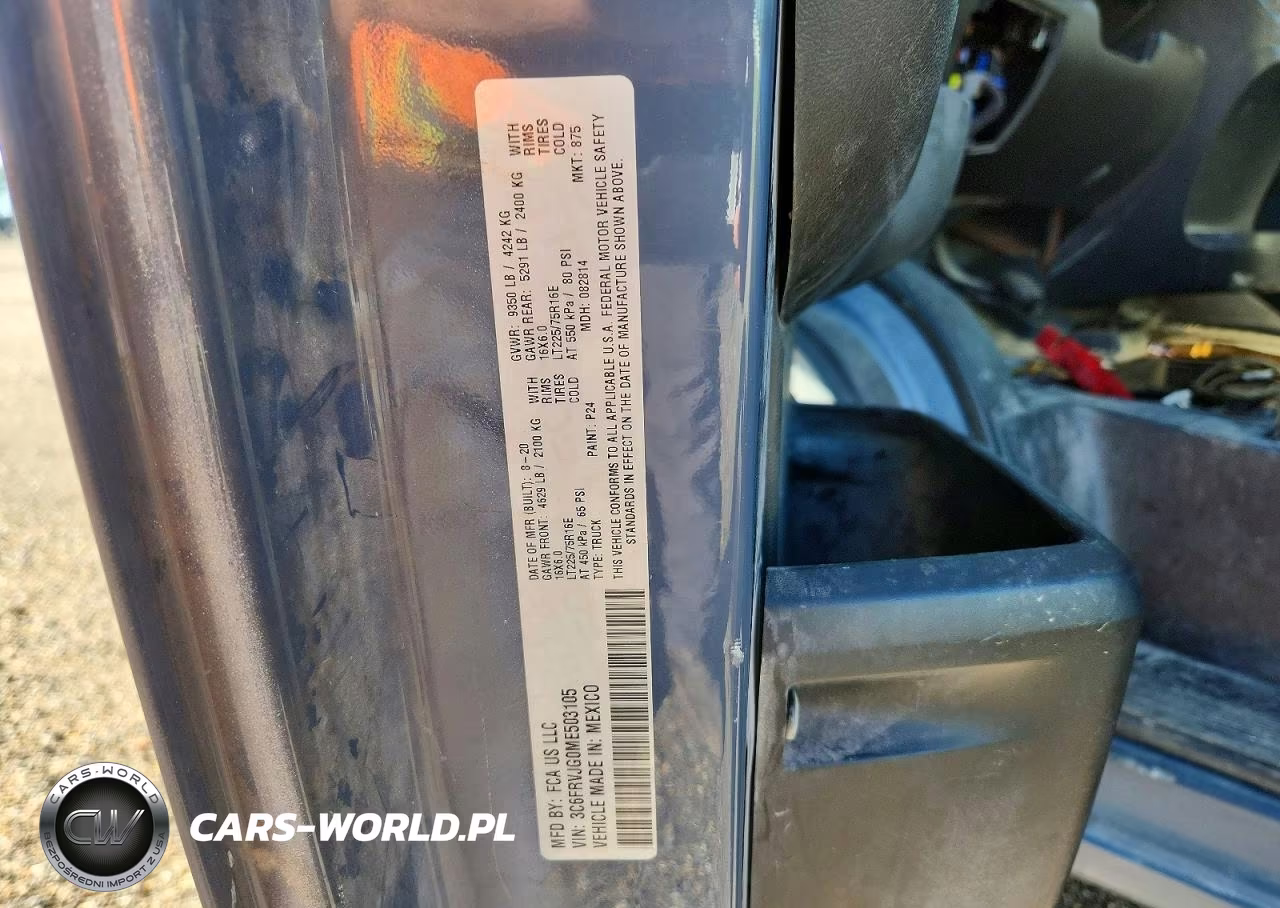 2021 Ram Promaster 3500 Delivery Van VIN:3C6FRVJG0ME503105 - 14