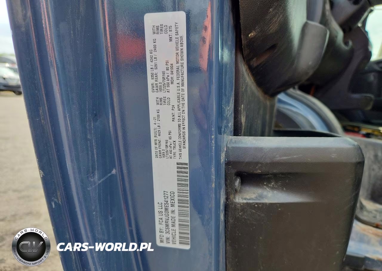 2021 Ram Promaster 3500 3500 High VIN:3C6MRVJG0ME541277 - 13