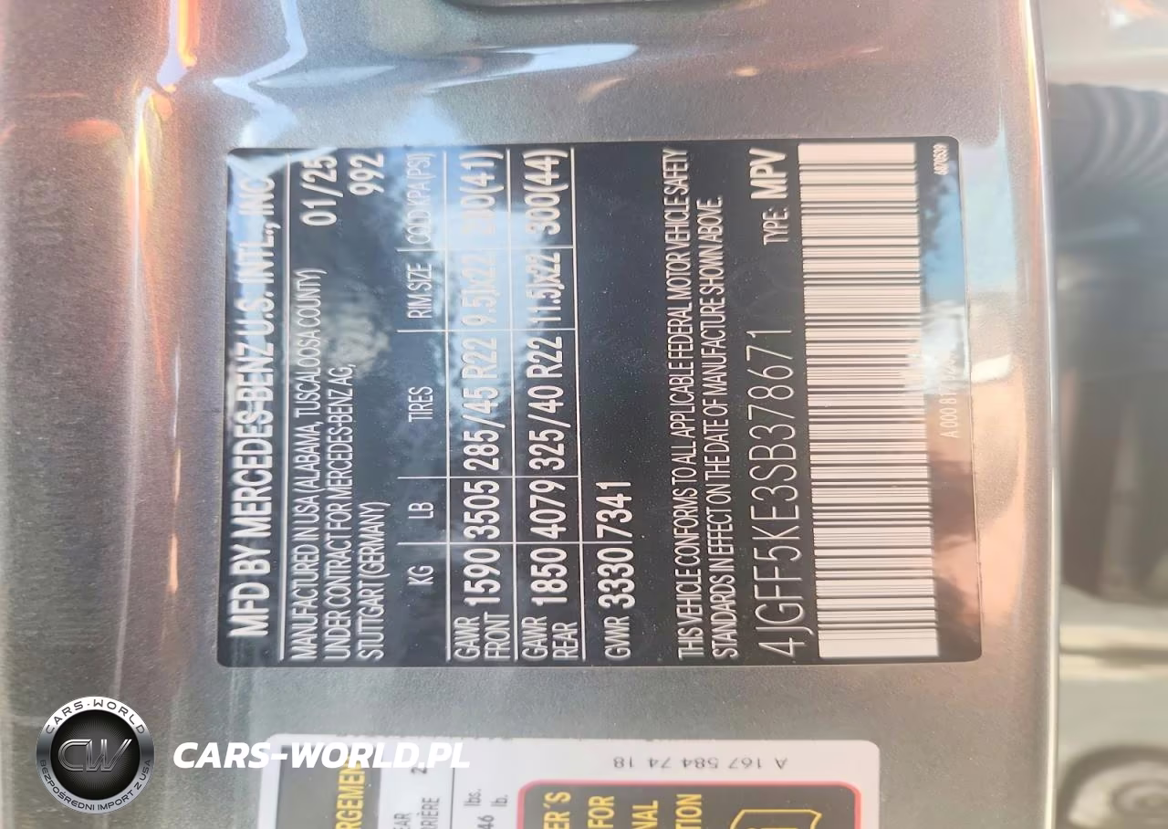 2025 Mercedes-Benz Gls 450 4Matic VIN:4JGFF5KE3SB378671 - 14