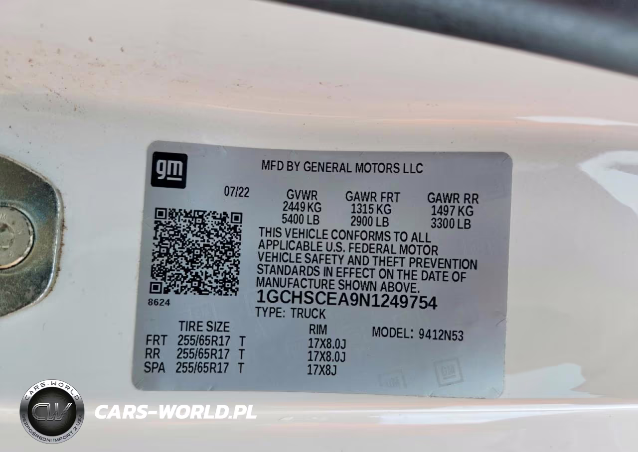 2022 Chevrolet Colorado Lt VIN:1GCHSCEA9N1249754 - 12