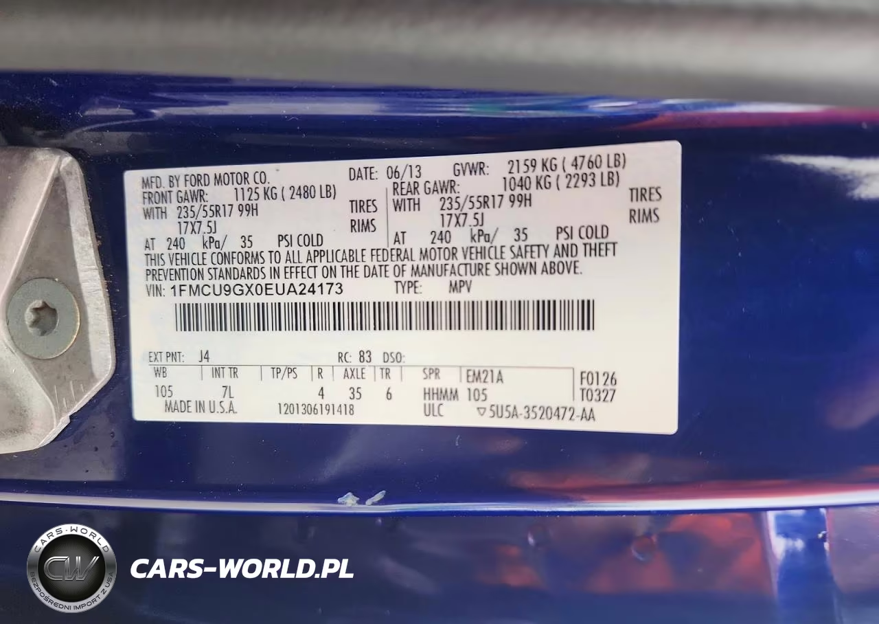 2014 Ford Escape Se VIN:1FMCU9GX0EUA24173 - 13